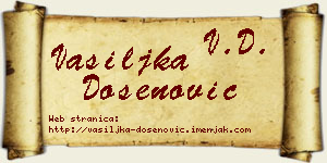 Vasiljka Došenović vizit kartica